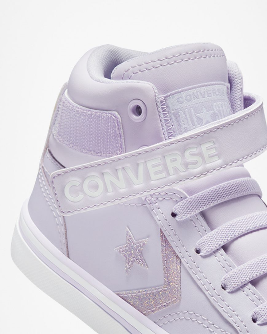 Dívčí Boty Vysoké Converse Pro Blaze Páskové Easy-On Glitter Fialové Fialové | CZ BUZY73